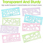 8PCS Drawing Stencils Set for Kids, Animal-Shaped Stencils Template Plastic - Image 4