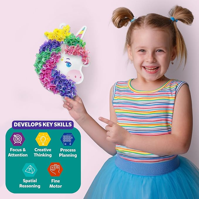 Skillmatics Poke-in Art – Magical Unicorn Dream Decor, DIY Wood Craft Kit | 5 - Image 6