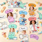 60pcs Nurse Theme DIY Cutouts Healthcare Bulletin Board Decorations Set Doctor - Image 4