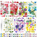 190 Pcs Dried Pressed Flowers for Resin, Real Dried Pressed Flowers for Resin by Pmbqifay