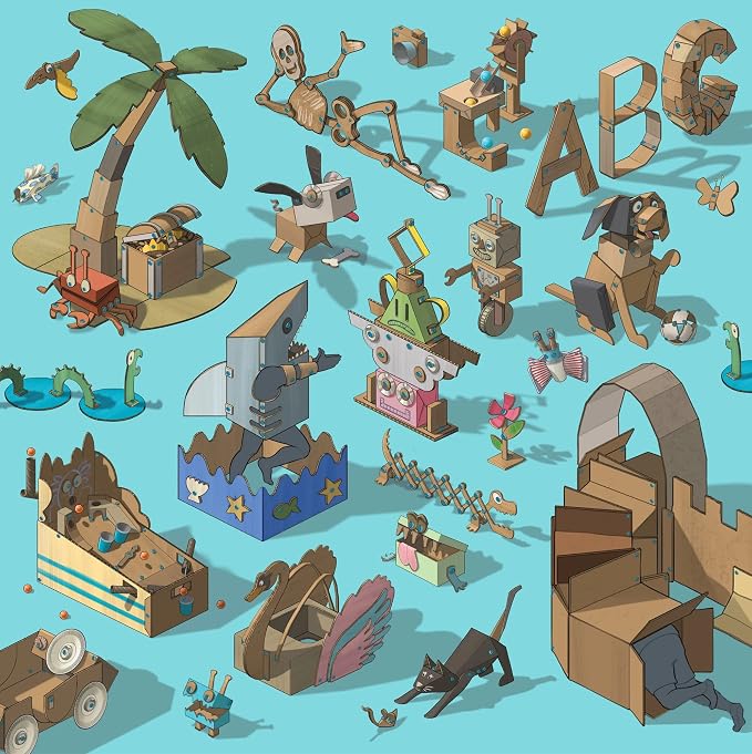 Makedo Starter 036 | Cardboard Construction Starter Pack | STEM and STEAM - Image 4