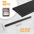 32 Pcs Dent Repair Glue Sticks, 0.43” Dia x 8” Long Black Hot Glue Sticks - Image 2