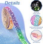 NiArt Self Adhesive Crystal Rhinestone Diamond Ribbon 6 Rolls, 0.9cm Wide Total - Image 4
