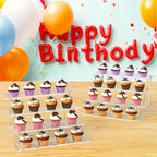 4 Tier Acrylic Display Risers, Cupcake Stand | Large Dessert Display - Image 4