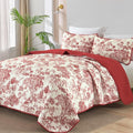WONGS BEDDING Botanical Quilt Set Queen Size by WONGSBEDDING