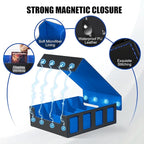 Trading Card Storage Box with Commander Display, 4-Row Deck Case with Removable - Image 4