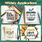 Teacher Graphics Permanent Adhesive Vinyl 10 Sheets 12'' x 10'' | Pen Rules - Image 6