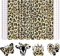 Tintnut Leopard Permanent Vinyl 8 Pcs 12x10in Yellow Spots Adhesive Vinyl | by Tintnut