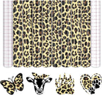 Tintnut Leopard Permanent Vinyl 8 Pcs 12x10in Yellow Spots Adhesive Vinyl | by Tintnut