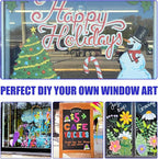 Window Chalk Markers for Cars Glass Washable, 20 Colors Jumbo Liquid Chalk - Image 6