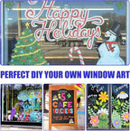 Window Chalk Markers for Cars Glass Washable, 16 Colors Jumbo Liquid Chalk - Image 6