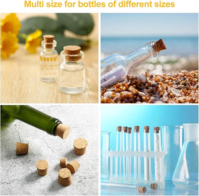 Jetec 100 Pack Assorted Cork Stoppers - Image 5