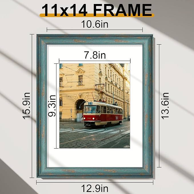 Vittanly 11x14 Picture Frames Set of 2, Ornate Vintage Photo Frame - Image 2