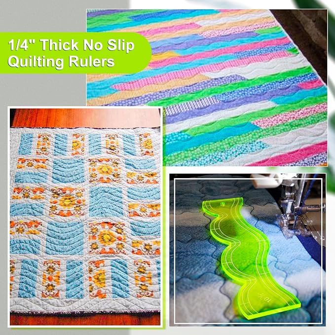 Kigley Free Motion Quilting Templates Waves Acrylic Quilting Rulers - Image 4