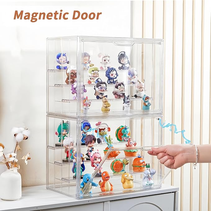 Clear Acrylic Display Case for Figures 4 Layer Figure Display Shelf - Image 3