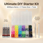 4000Pcs 6mm Rhinestones Gems for Bedazzling Bedazzled Crafting, Rainbow - Image 2