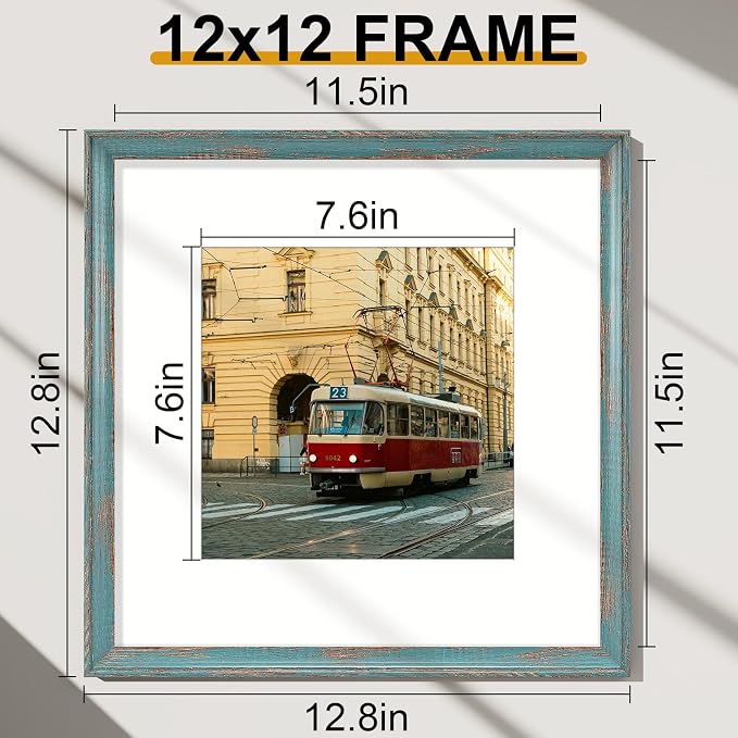 Vittanly 12x12 Picture Frames Set of 2, Ornate Vintage Photo Frame - Image 3