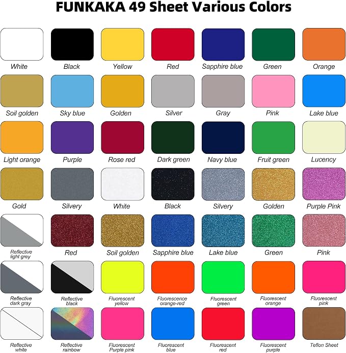 FUNKAKA Heat Transfer Vinyl Bundle - Image 2