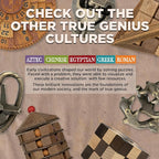 Project Genius Grecian Computer Mechanical Math Puzzle, Wooden Brainteaser Gift - Image 7