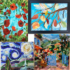 Lanyani 10 Sheets Variety Stained Glass Sheets Pack, 4 x 6 inch Large Cathedral - Image 6