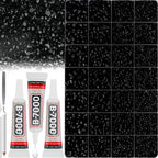 36000Pcs Black Rhinestones for Bedazzling, Mixed Sizes 2-6MM Gems Flatback by Worthofbest