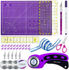 Nicecho Rotary Cutter Set, Sewing Quilting Supplies, 45mm Fabric Cutters by Nicecho