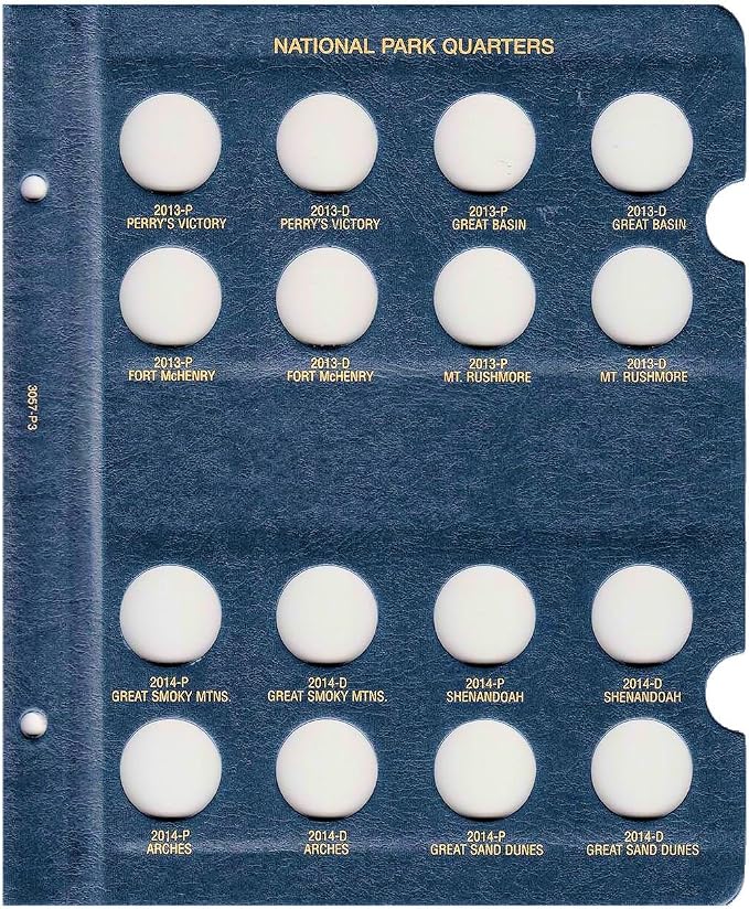 Whitman US National Park Quarter Coin Album 2010-2021 P & D Mints #3057 - Image 4