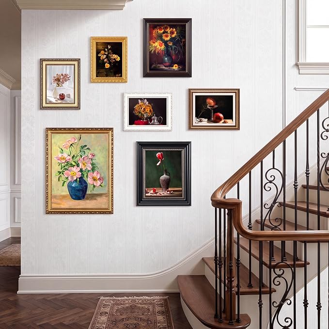 Wonderjune 7 Pcs 12x16, 8x10 and 6x8 Large French Vintage Gallery Wall Frames - Image 6