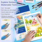 Creazic Watercolor Paper Pad 9"x12" 140lb/300gsm | Acid-Free Cold-Pressed - Image 4