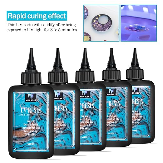 VIDA ROSA 500g UV Resin Upgraded Low Viscosity and Low Shrinkage Kit - Image 2
