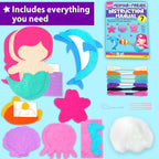KRAFUN Mermaid Sea Animals Sewing Kit - Image 2