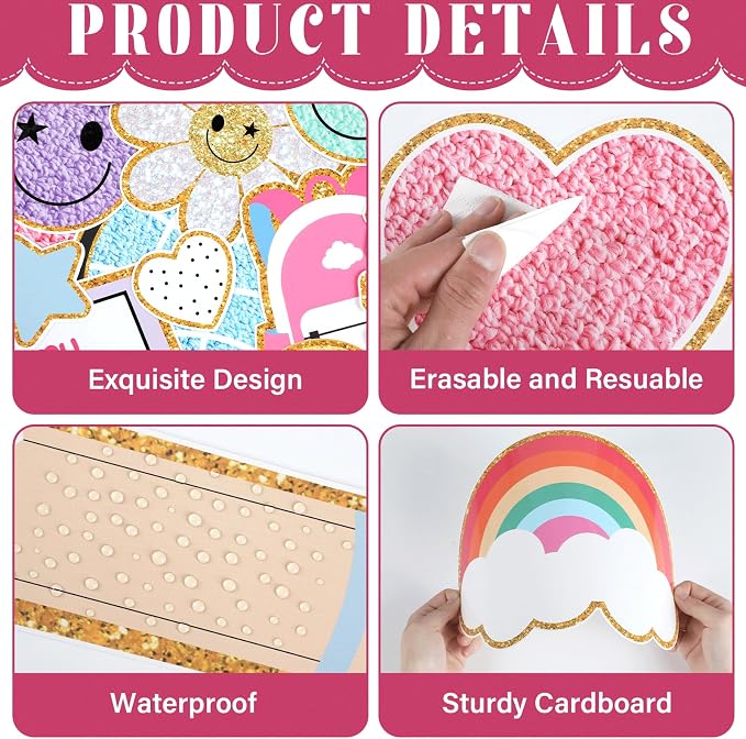 Welcome Back to School Bulletin Board Set Boho Groovy Classroom Decorations - Image 4
