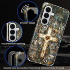for Samsung Galaxy S26+ Case, Christian Cross Stained Glass Pattern Glossy 2 in - Image 2
