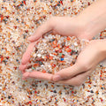 T4U Crystal Rocks for Aquarium, Carnelian Chips Pebbles for Plants 1 lb | by T4U