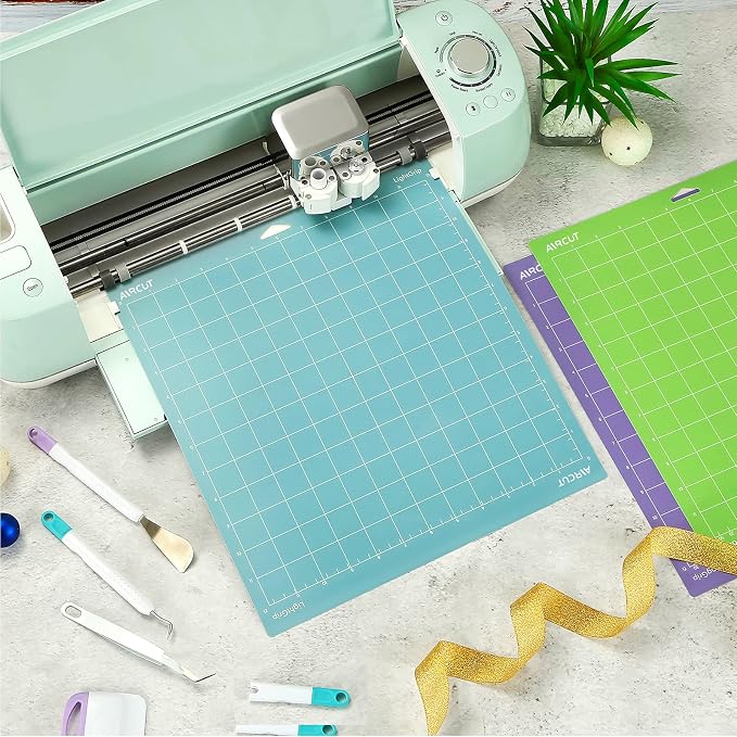 AIRCUT Cutting Mat for Cricut Maker and Explore Series, Standard Green Sticky - Image 2