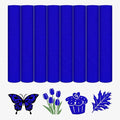 HTVSTD Blue Flock HTV Heat Transfer Vinyl 8 Sheets 12×10in Iron on Vinyl | by CraftingEveryday