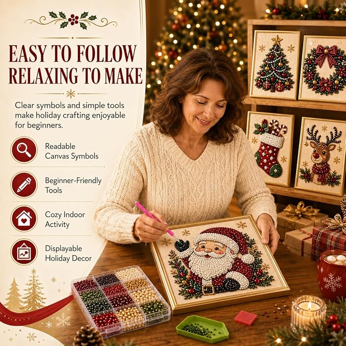 DIY Christmas Pearl Diamond Painting Art Kit - Image 4