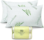 OMEO 2 Pack King Size Rayon Derived from Bamboo Pillow by OMEO