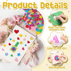 Foam Stickers, 7 Sheets 3D Glitter Foam Shape Stickers, Triangle Self-Adhesive - Image 3
