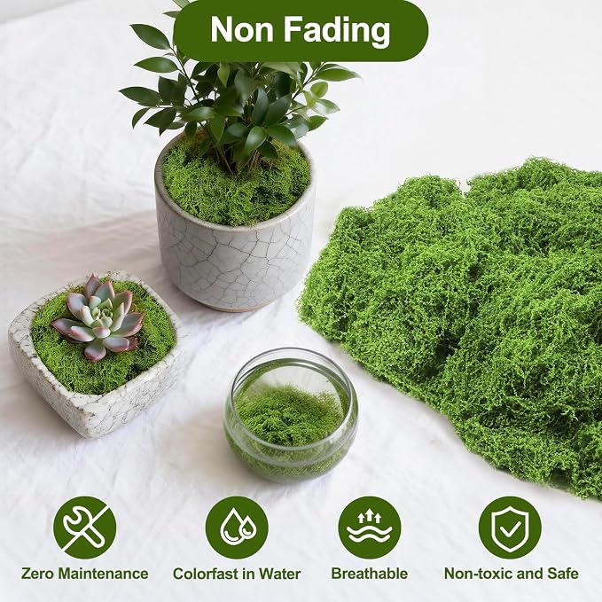 Fake Moss 10.6 oz, Artificial Moss - Image 5
