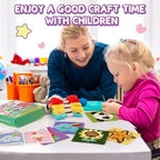 Caydo 8-in-1 Cross Stitch Kit for Beginners Kids, Includes 8 PCS Plastic Canvas - Image 7