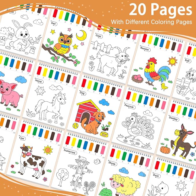 SOCOLER Paint with Water Coloring Books - Image 2