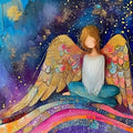 CHWGLFGG Paint by Numbers Kit for Adults Beginner, Angel Woman Adult Paint by by CHWGLFGG