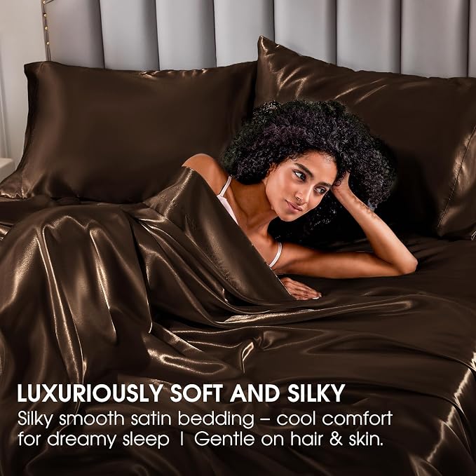 FreshCulture Satin Sheets King Size - Image 6