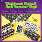Tintnut Mardi Gras Heat Transfer Vinyl, easy cut & weed, stretch washable - Image 3