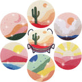 Temlum 6 Pcs Diamond Painting Coasters by TEMLUM
