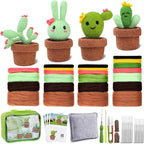 LOKUNN Needle Felting Kit, Cactus Needle Felting Starter Kit, Felting Supplies by lokunn