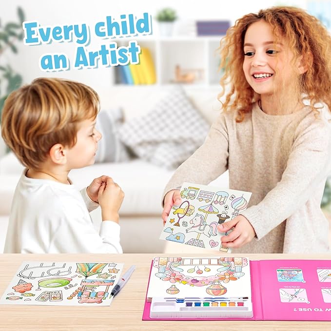 JoyCat Paint with Water Coloring Books - Image 4