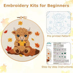 Louise Maelys Highland Cow Embroidery Kit - Image 6