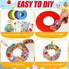 Hollowfly 48 Sets Back to School Craft Kits DIY Wreath Hanging Ornaments Decor - Image 4